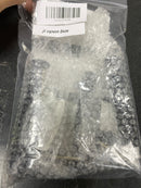 Emtek 2233US19 3 Piece Extendable Base Mounted Door Stop from the Door Accessories Collection - Flat Black