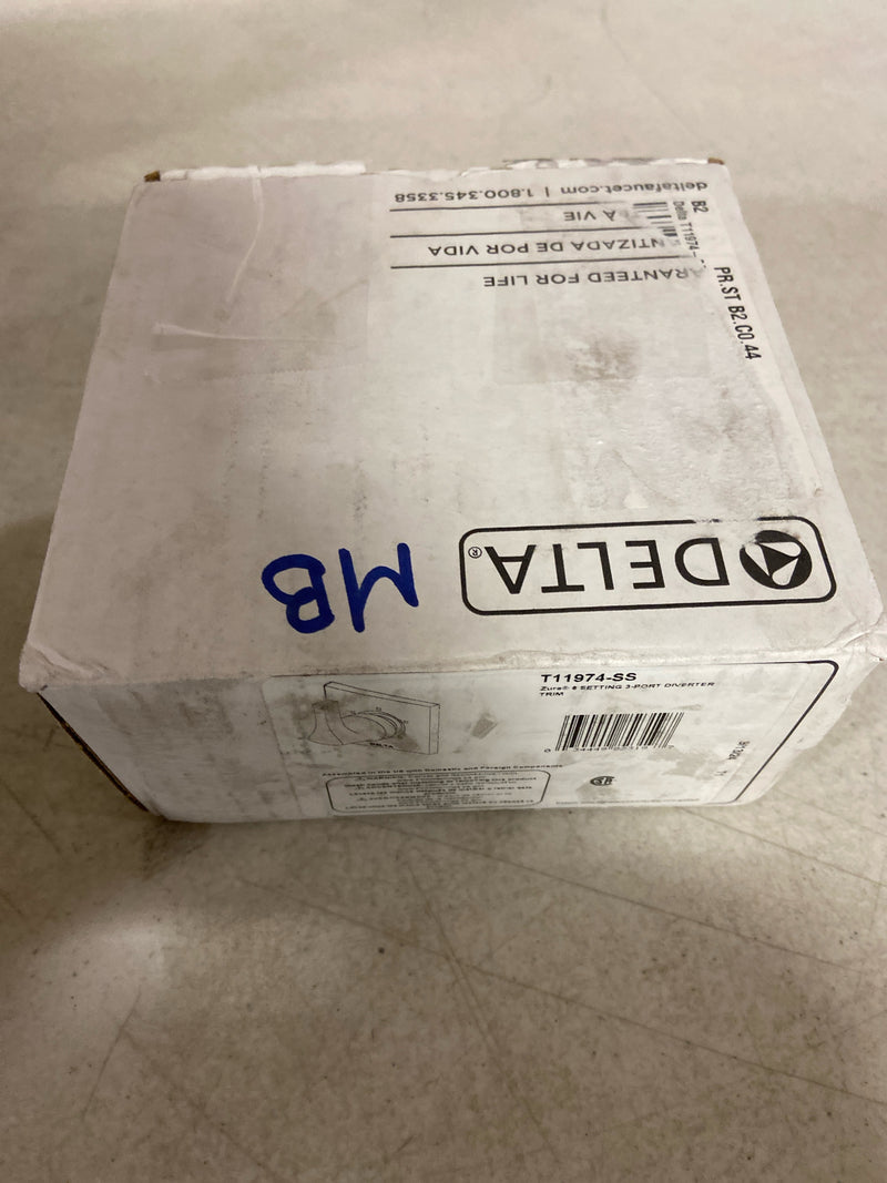 Delta Faucet T11974-SS, Stainless Zura 6-Setting Diverter Trim