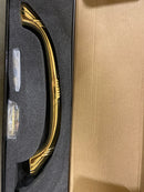 Alno D112-AP-PB Appliance Pull Ribbon & Reed Traditional, Polished Brass