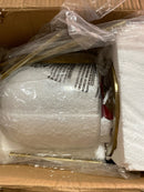 Quorum International 886-80 Banded Dome 10" Wide Mini Pendant - Aged Brass