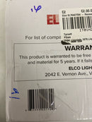 Elco EL764CT5W The Slant System 6" Integrated LED Baffle Recessed Trim - White