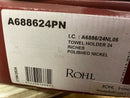 Rohl A6886/24PN Palladian 24" Towel Bar - Polished Nickel