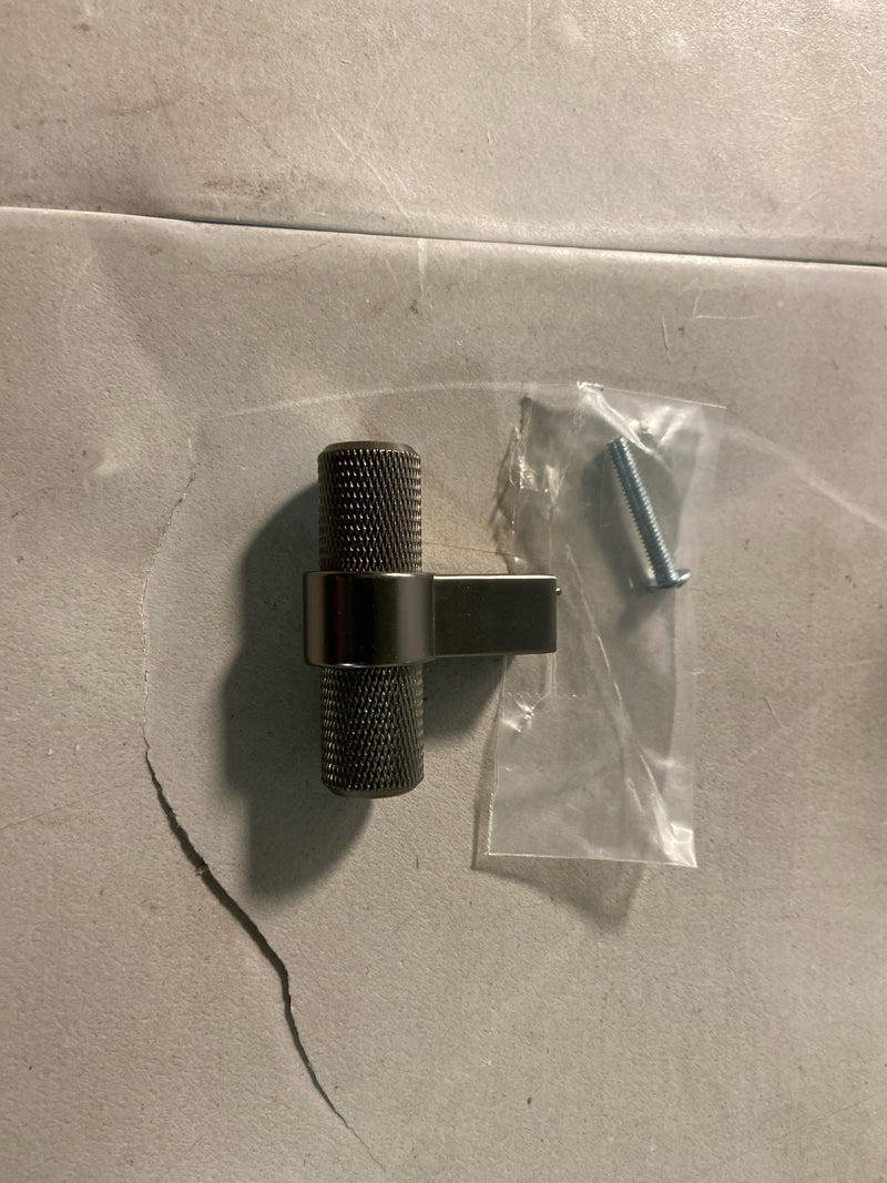 Berenson Bn-Radial-Reign-Knob Radial Reign 2" Modern Diamond Knurled T Bar Cabinet Knob /