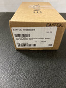 Emtek 5112MDCUS19 Modern Disc Passage Door Knob Set with Modern Rectangular Rose from the Brass Modern Crystal Collection - Flat Black