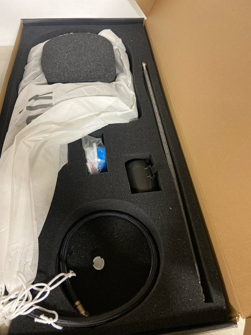 VIGO Edison 19'' H Single Handle Pull-Down Sprayer Kitchen Faucet in Graphite Black-VG02001GB