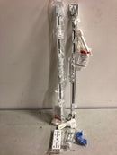 Rod desyne 3211-301 30 in. - 48 in. Heavy Duty Center Open Double Traverse Rod in White