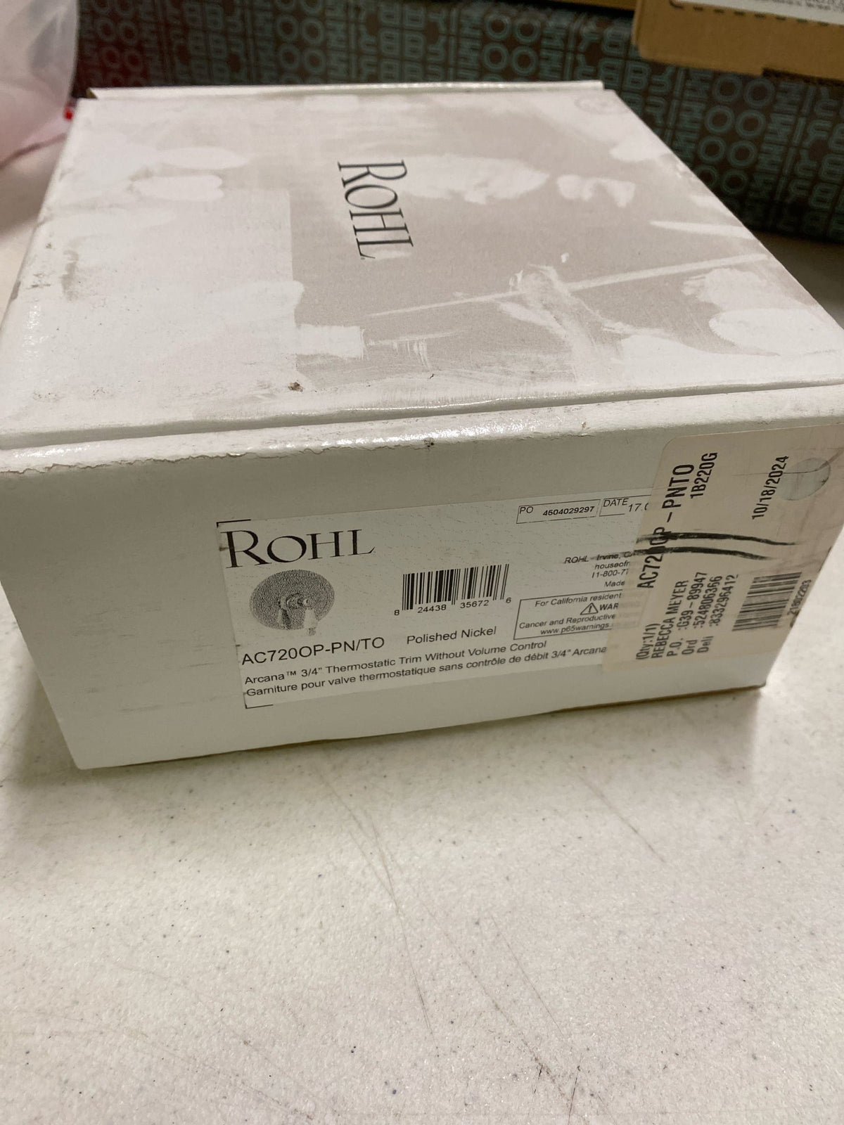 ROHL AC720OP-PN/TO Thermostatic Shower, Polished Nickel