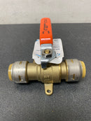 Sharkbite UR24616 Max 3/4 in. Brass Push-to-Connect Ball Valve with Drain and Drop Ear