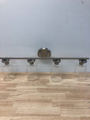 Hampton bay 1024HBBNDI Champlain 31.5 in. 4-Light Brushed Nickel Modern Bathroom Vanity Light with Clear Glass Shades