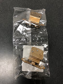 Amerock BPR7928CZ Functional Hardware 3/8 Inch Inset Surface Mount Cabinet Door Hinge with 105 Degree Opening Angle and Self Close Function - Pair - Champagne Bronze