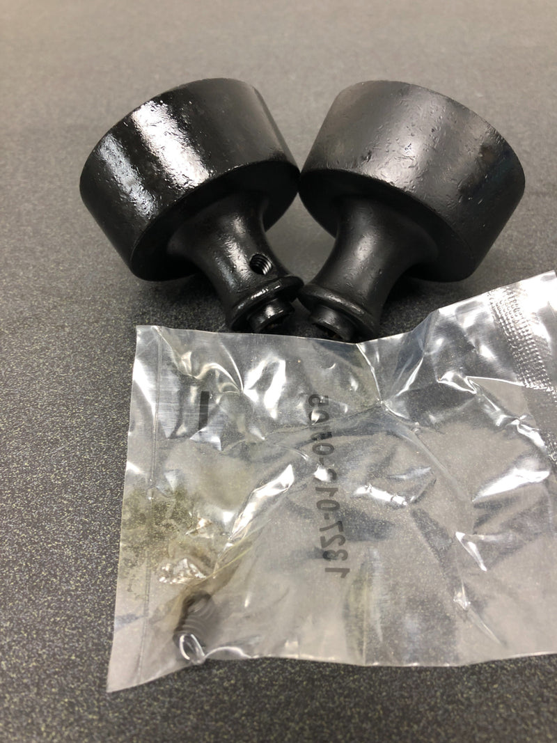 Baldwin K008402MR Hollywood Hills 2-1/4 Inch Diameter Replacement Door Knob without Rosette - Pair - Distressed Oil Rubbed Bronze