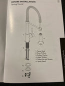 ZLINE INC-KF-PG Incline 1.8 GPM Single Hole Kitchen Faucet - Polished Gold
