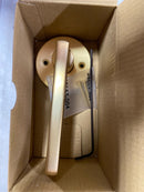 Kwikset 788HFL RDT 4 Halifax Satin Brass Round Half Dummy Door Handle Handle Featuring Microban Antimicrobial Protection