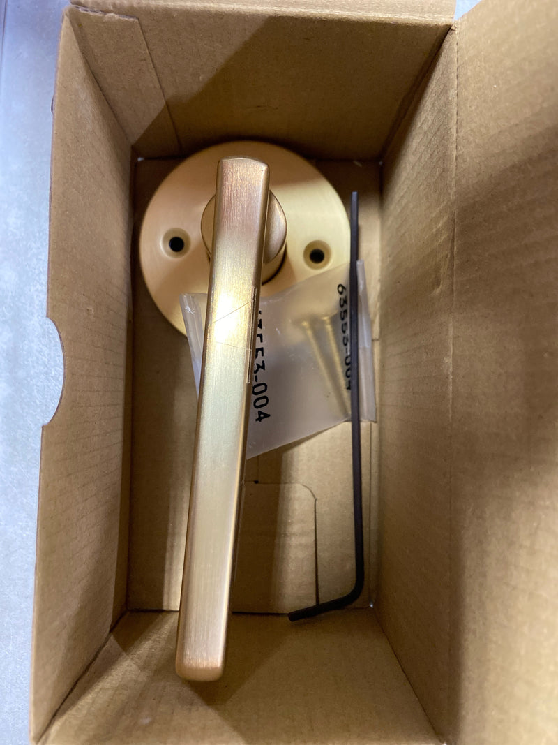 Kwikset 788HFL RDT 4 Halifax Satin Brass Round Half Dummy Door Handle Handle Featuring Microban Antimicrobial Protection