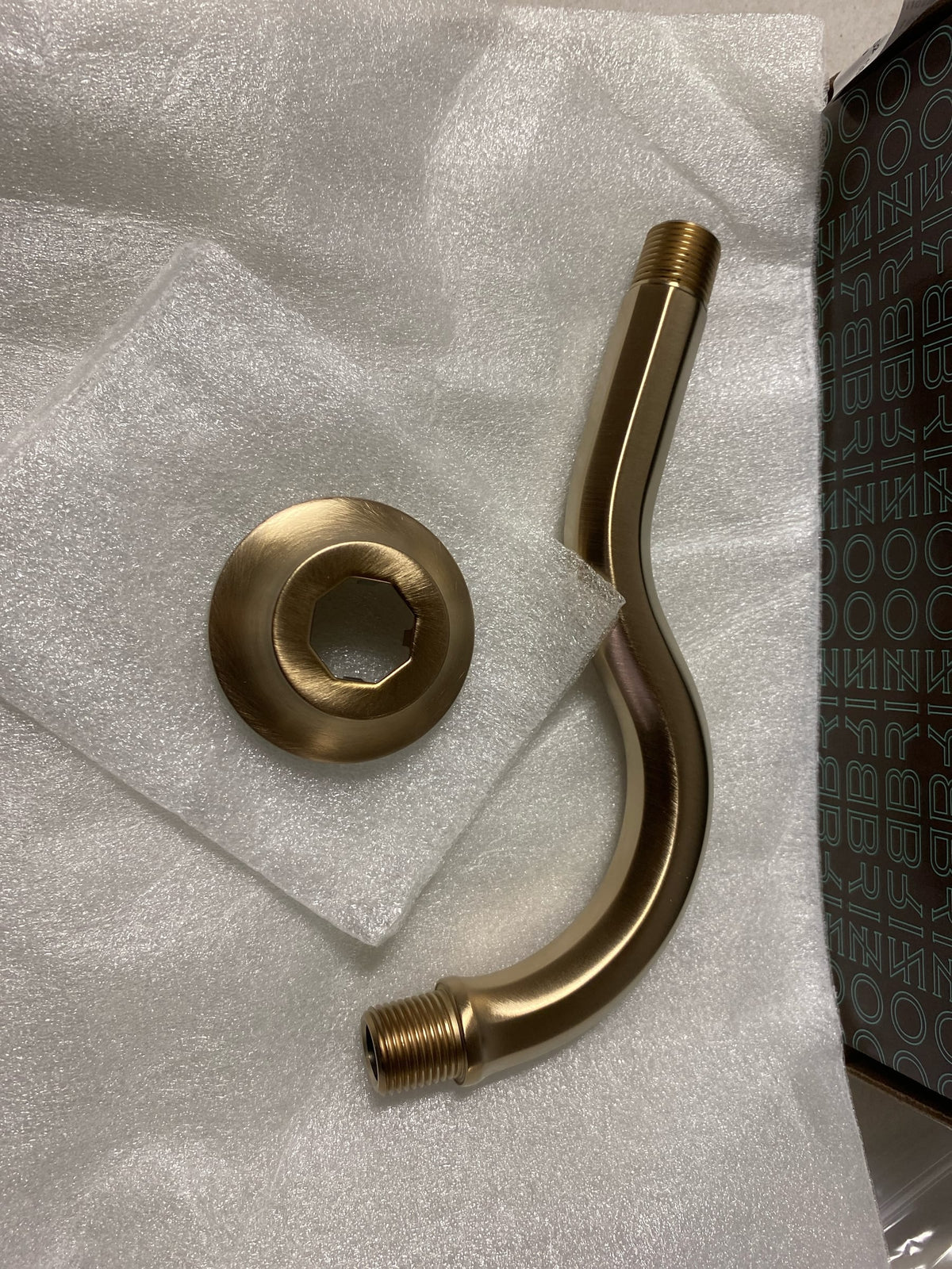 Brizo 83865-GL Beauclere 7" Shower Arm & Flange - Luxe Gold