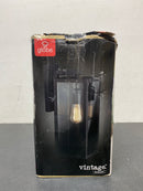 Globe electric 44314 Hurley Black Modern Indoor/Outdoor 1-Light Wall Sconce