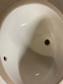 KOHLER Caxton White Undermount Oval Bathroom Sink with Overflow Drain (19.25-in x 16.25-in)