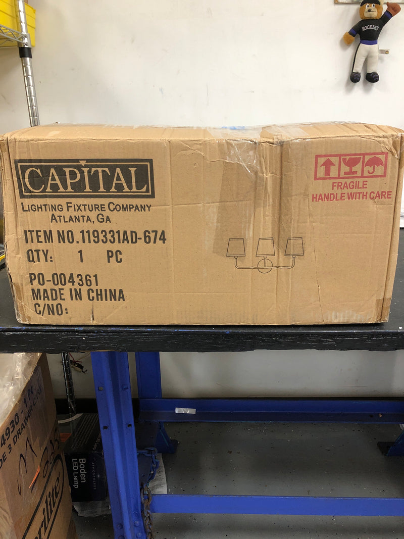 Capital Lighting Dawson 3 Light 26" Wide Bathroom Vanity Light - Aged Brass