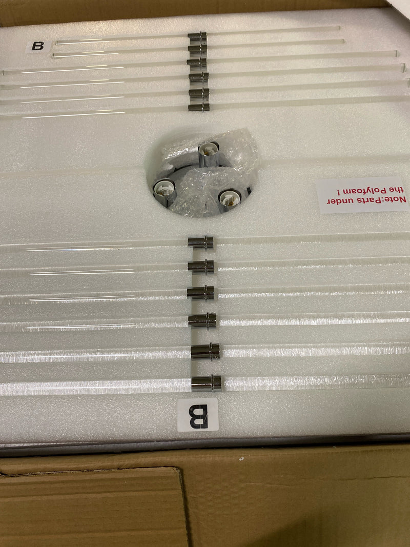 Elegant Lighting 2502D23C Sienna 6 Light 23" Wide Crystal Chandelier with Clear Royal Cut Crystals - Chrome