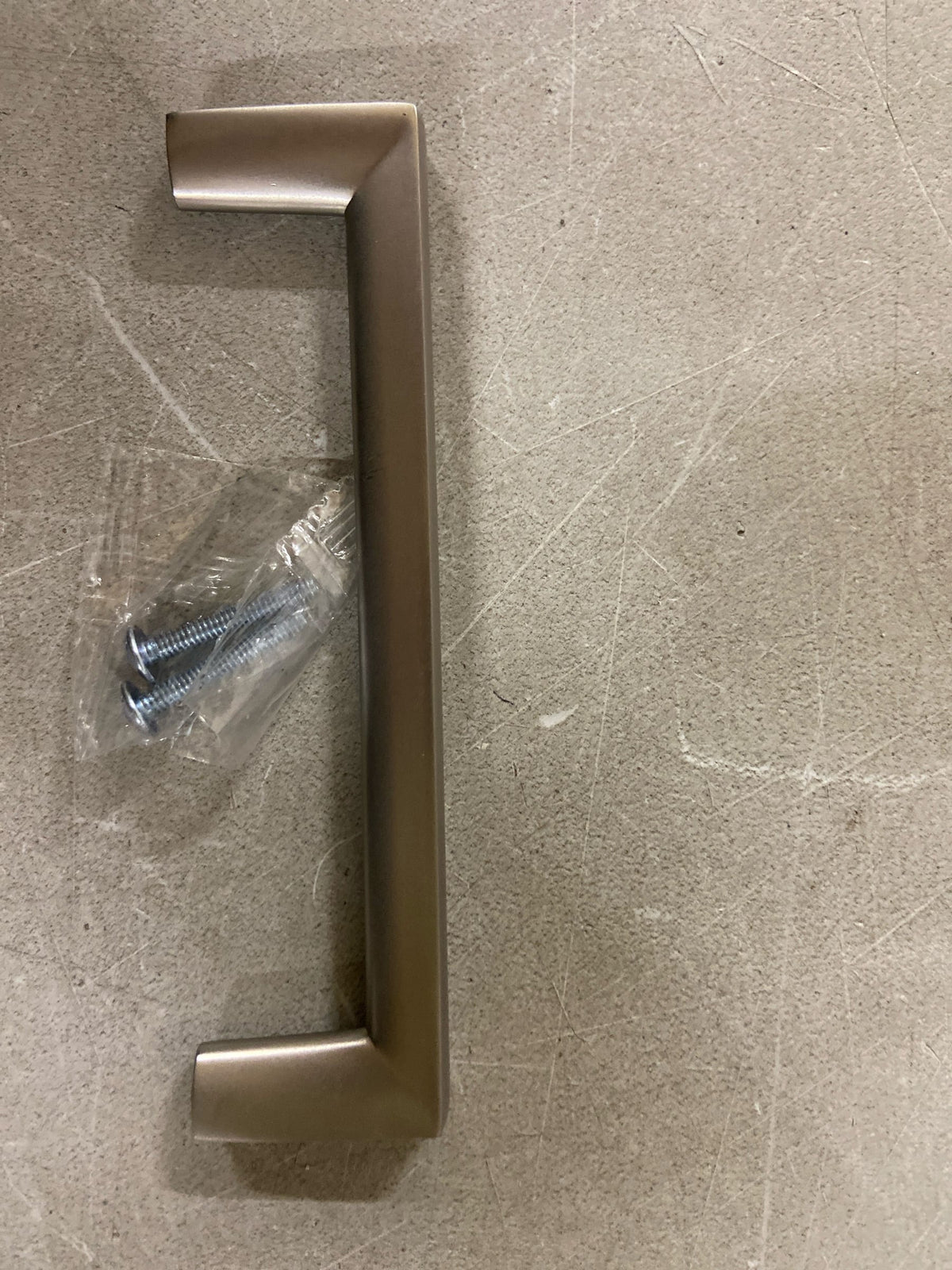 Berenson 4113-1BPN-P Metro 5-1/16" (128mm) Center to Center Modern Squared Corner Cabinet Handle / Drawer Pull from the Uptown Appeal Series - Brushed Nickel