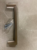 Berenson 4113-1BPN-P Metro 5-1/16" (128mm) Center to Center Modern Squared Corner Cabinet Handle / Drawer Pull from the Uptown Appeal Series - Brushed Nickel