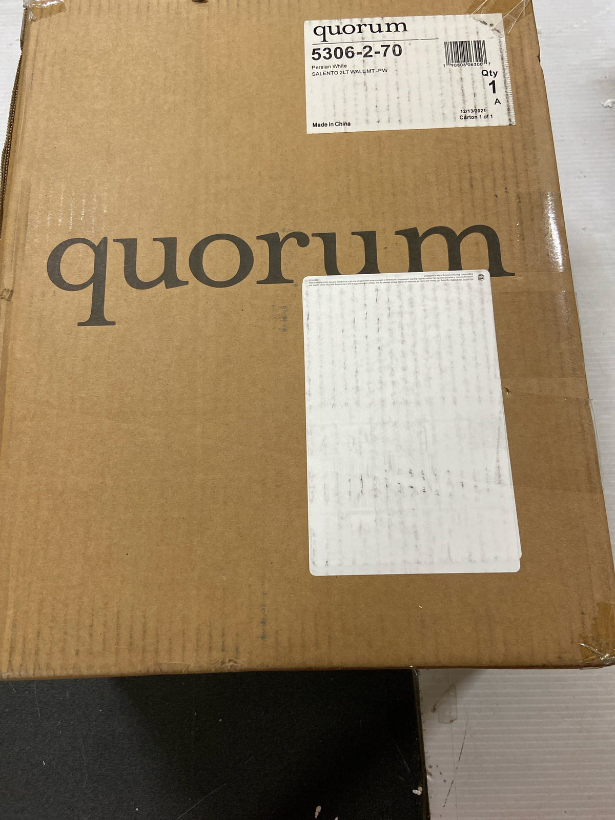 Quorum International 5306-2-70 Salento 2 Light 14" Tall Wall Sconce - Persian White