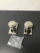Emtek 8521NWUS14 Norwich Non-Turning Two-Sided Dummy Door Knob Set with Rectangular Rose from the Brass Classic Collection - Polished Nickel