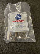 Hickory Hardware P144-AB Variable Overlay Traditional Cabinet Door Hinge with 170 Degree Opening Angle and Self Close Function - Pair - Antique Brass
