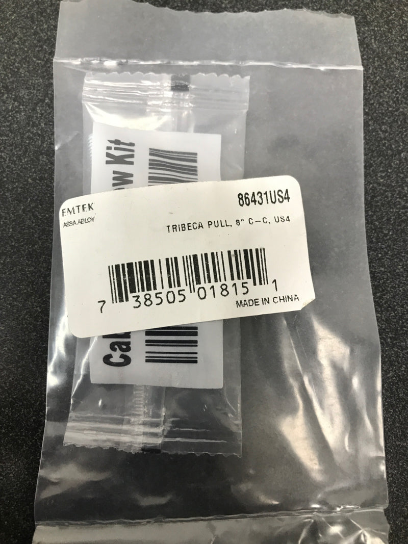 Emtek 86431US4 Tribeca 8 Inch Center to Center Bar Cabinet Pull from the American Designer Collection - Satin Brass