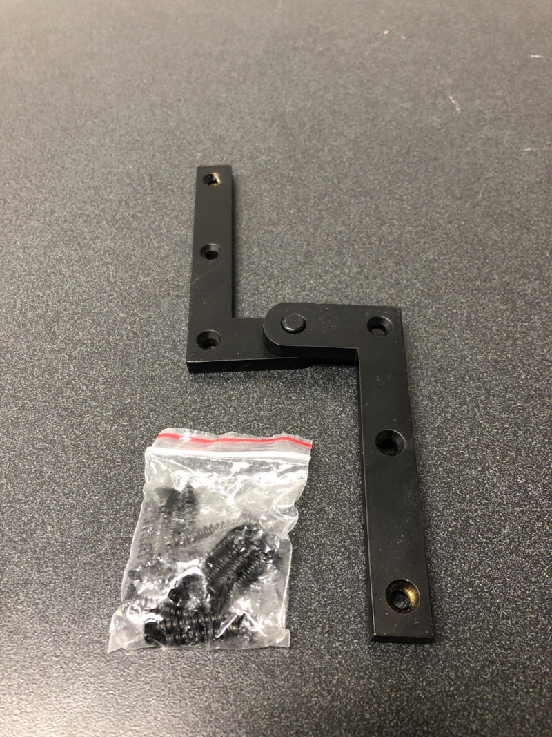 Deltana PH40U19 4-3/8" x 5/8" x 1-7/8" Solid Brass Pivot Hinge - Paint Black