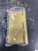 emtek 3.5" hinge satin brass plain ball bearing 1/4" radius mortise