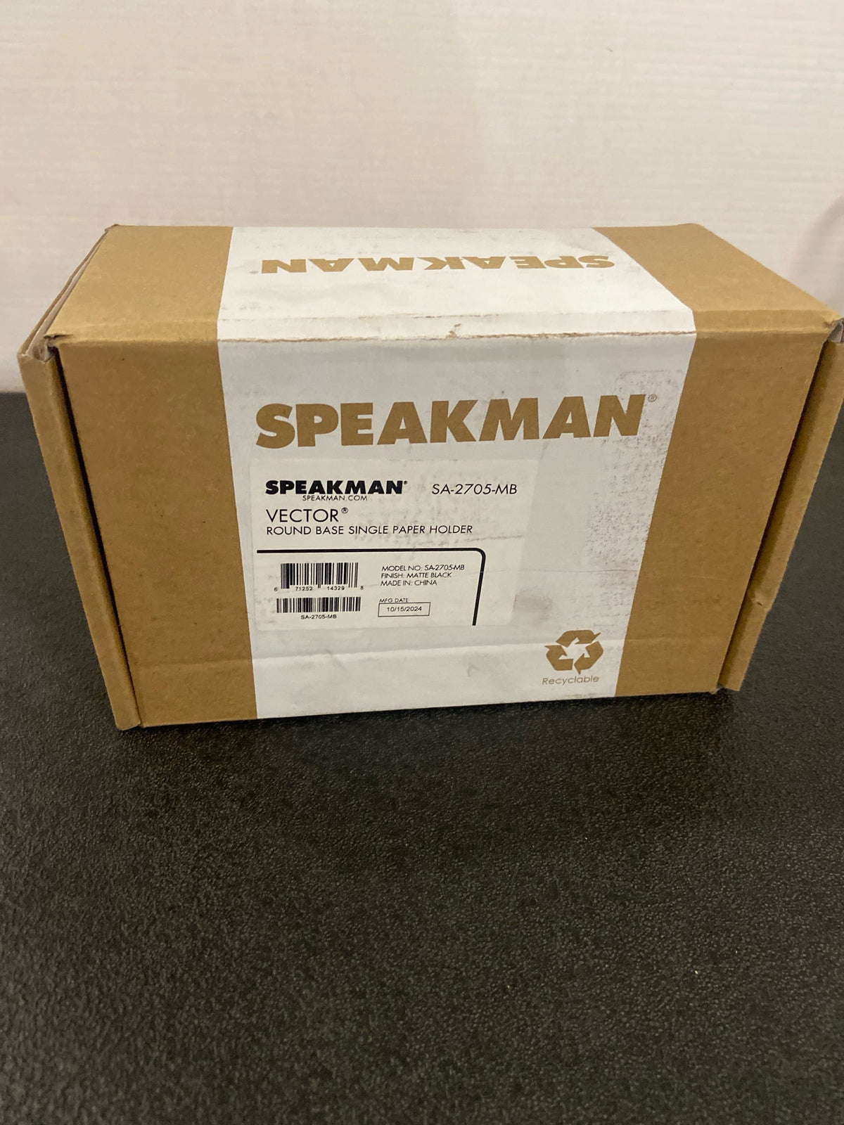 Speakman SA-2705-MB Vector Matte Black Toilet Paper Holder