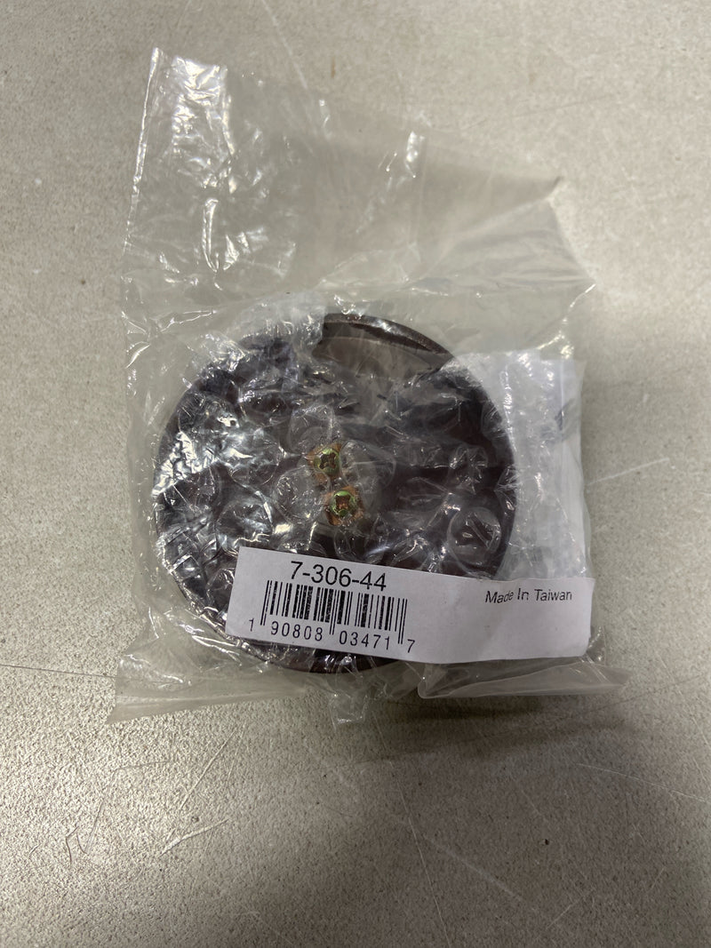 Quorum International 7-306-44 Lighted Round Surface Mount Button - Toasted Sienna