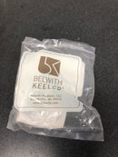 Belwith Keeler B076635-CH Monarch 1-1/8" Scalloped Square Glam Button Cabinet Knob / Drawer Knob - Chrome