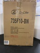 Z-Lite 735F10-BN Vaughn Flush Mount, 1-Light 60 Watts, Brushed Nickel