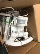 Defiant DFI-0553-WH 180-Degree White Motion Activated Solar Powered Outdoor 2-Head LED Security Flood Light 500 Lumens