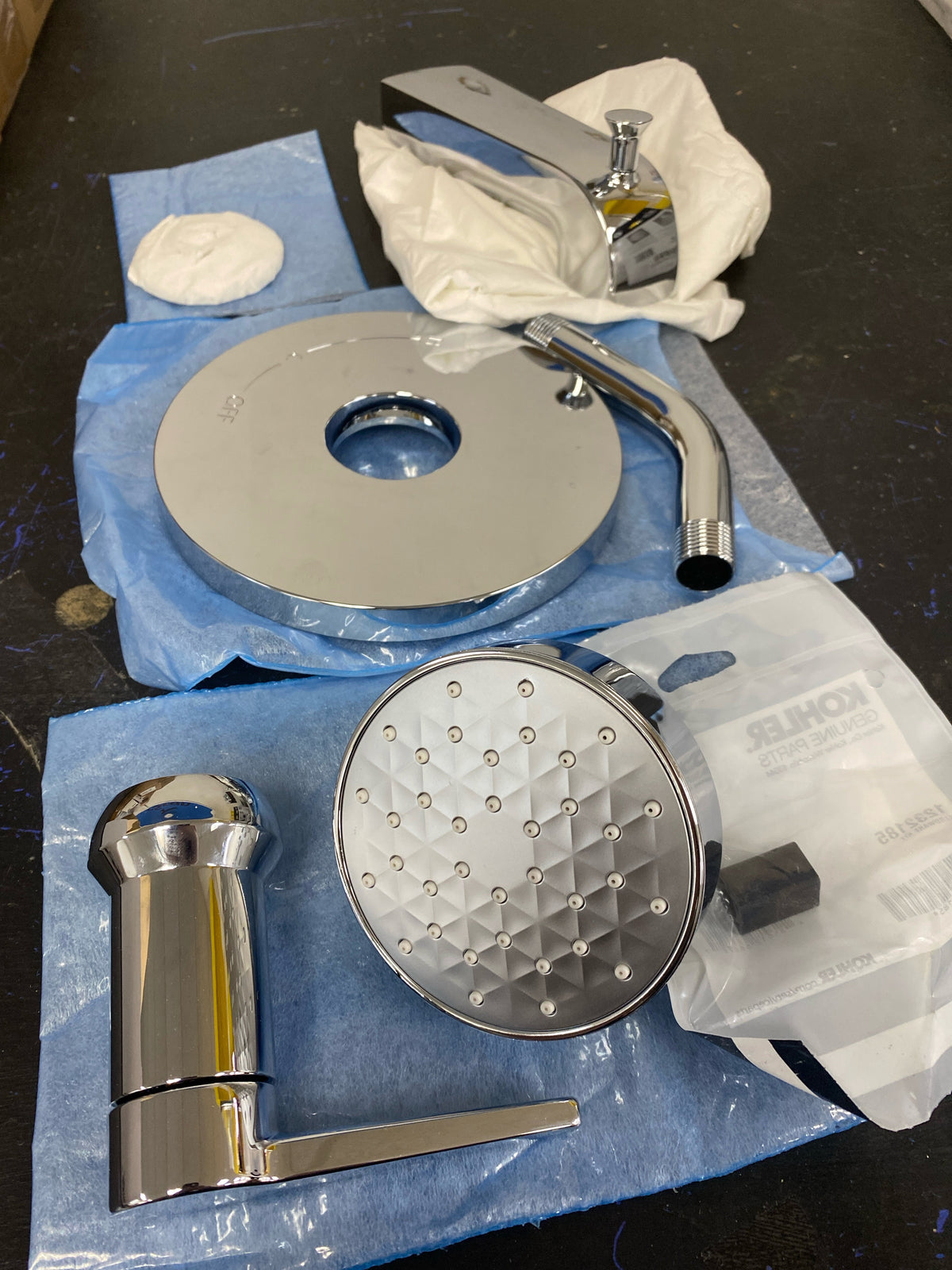 Kohler K-TS97074-4G-CP Pitch Tub and Shower Trim Package with 1.75 GPM Single Function Shower Head - Polished Chrome