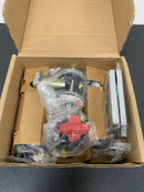 Emtek C510MRWHUS19 White Marble Passage Door Lever Set with Concealed Fasteners from the SELECT Brass Collection - Flat Black