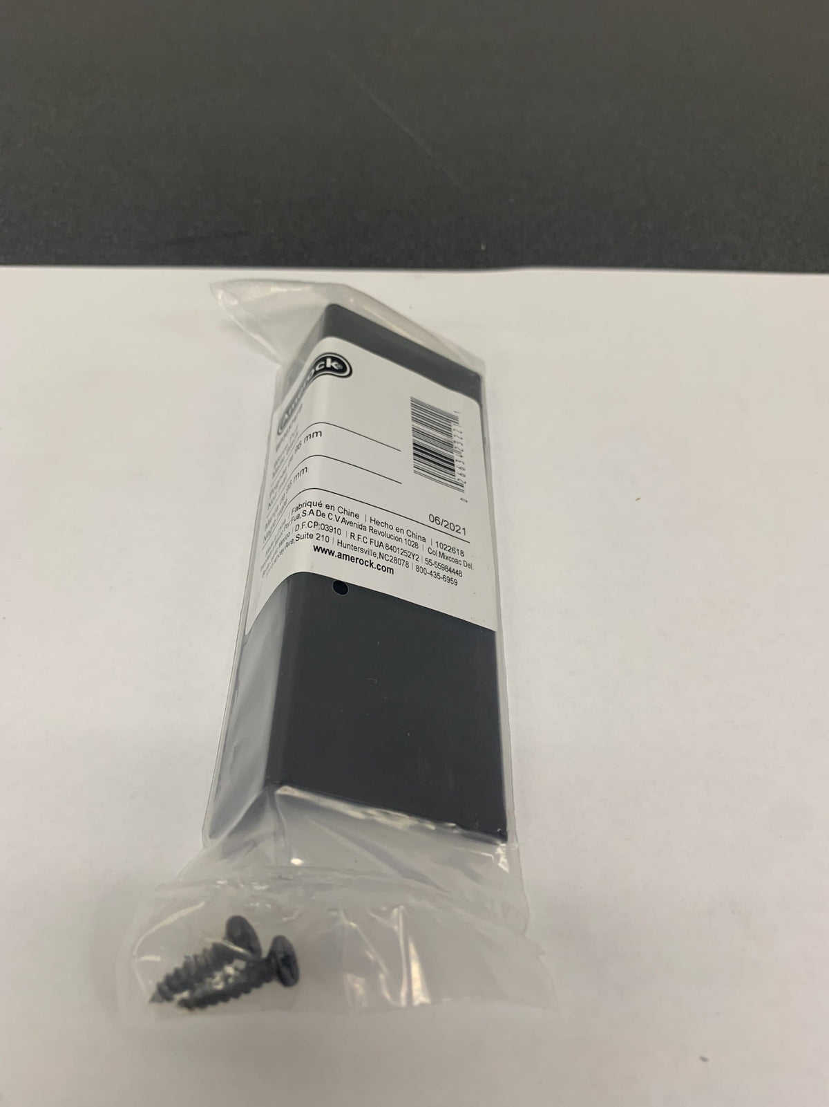 Amerock BP36574FB Edge Pull 4-1/2 Inch Long Finger Cabinet Pull - Flat Black