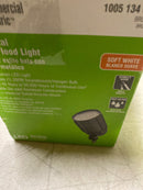 Commercial electric CEV5BLF30BRZ 30W Line Voltage Bronze Integrated Outdoor LED Bullet Flood Light and Adjustable Mounting Bracket for Landscape Lighting