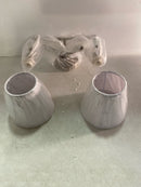 Elegant Lighting LD7022W15SN Bethany 2 Light 17" Wide Vanity Light - Satin Nickel / White