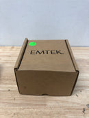 Emtek 5115HLOUS15LH Helios Left Handed Single Cylinder Keyed Entry Door Lever Set with Disk Rose from the Brass Modern Collection - Satin Nickel