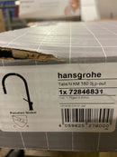 hansgrohe Talis N Brushed Nickel High Arc Kitchen Faucet, Kitchen Faucets with Pull Down Sprayer, Faucet for Kitchen Sink, Magnetic Docking Spray Head, Polished Nickel 72846831