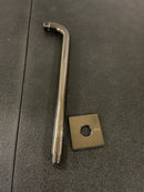 Signature Hardware SHRSA181GM FundamentALL 18" Wall-Mount Rain Shower Arm and Flange - Gunmetal