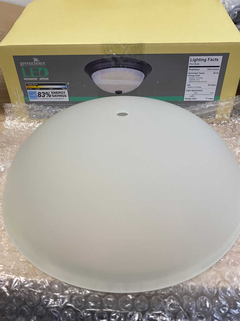 Canarm LFM160A13ORB LED 13 inch Flush Mount 13" Wide Integrated LED Flush Mount Bowl Ceiling Fixture - Oil Rubbed Bronze