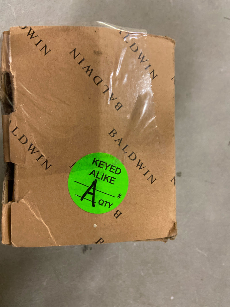 Baldwin 8041260 Contemporary Solid Brass Single Cylinder Keyed Entry Deadbolt from the Estate Collection - Polished Chrome