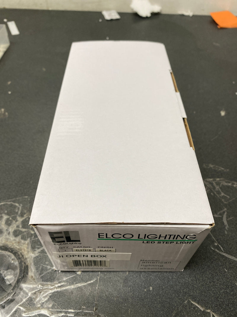 Elco ELST81B 3000K LED Brick Light with Angled Louver - Black