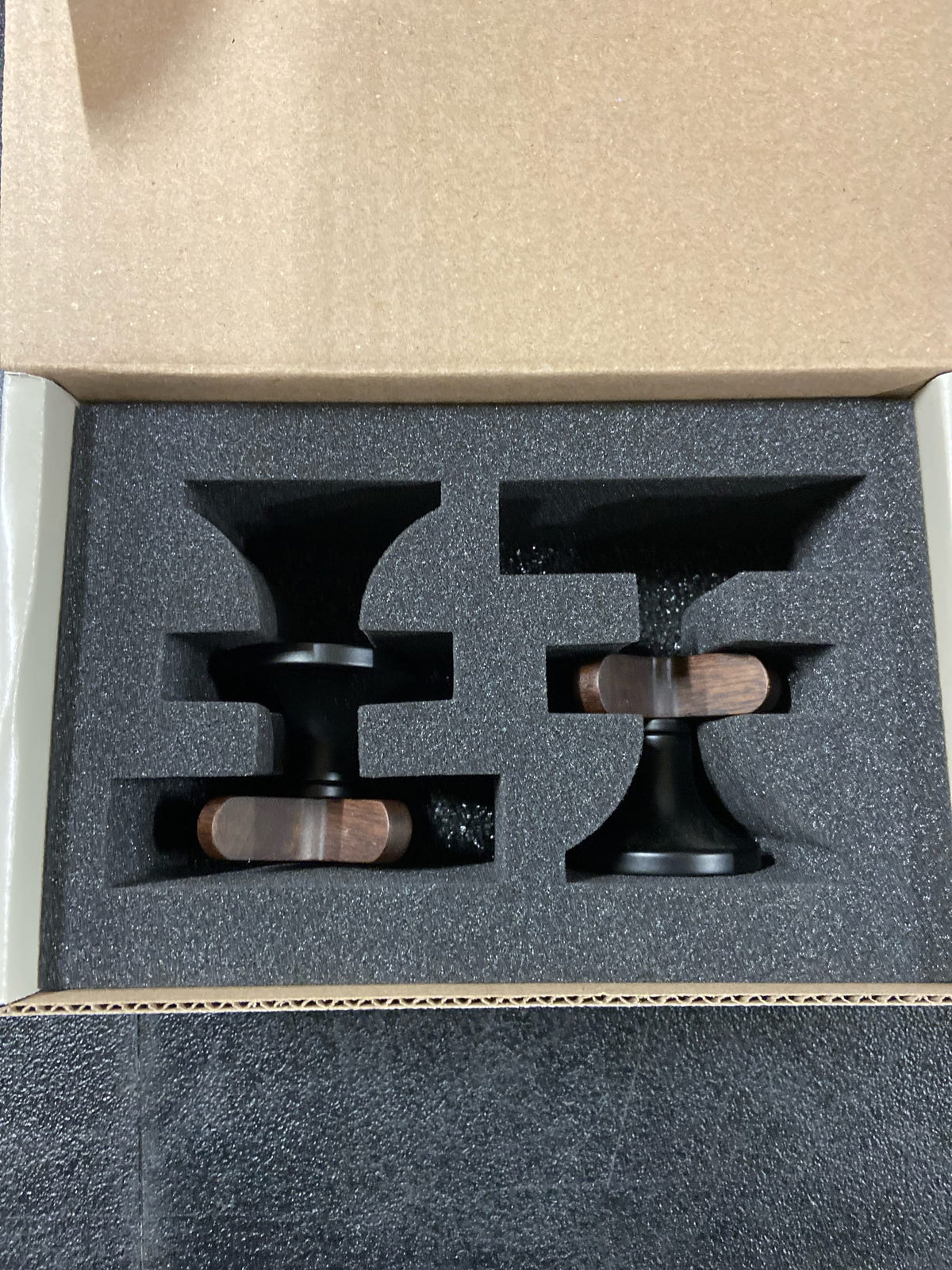 Brizo HX5373-BLWD Widespread Lavatory Low Teak Cross Handles Only - Matte Black