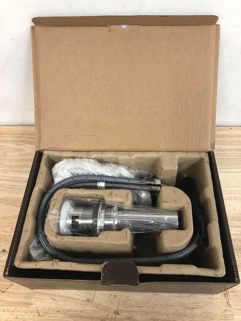 Signature Hardware 953914 Drea 1.2 GPM Single Hole Bathroom Faucet with Pop-Up Drain Assembly - Chrome