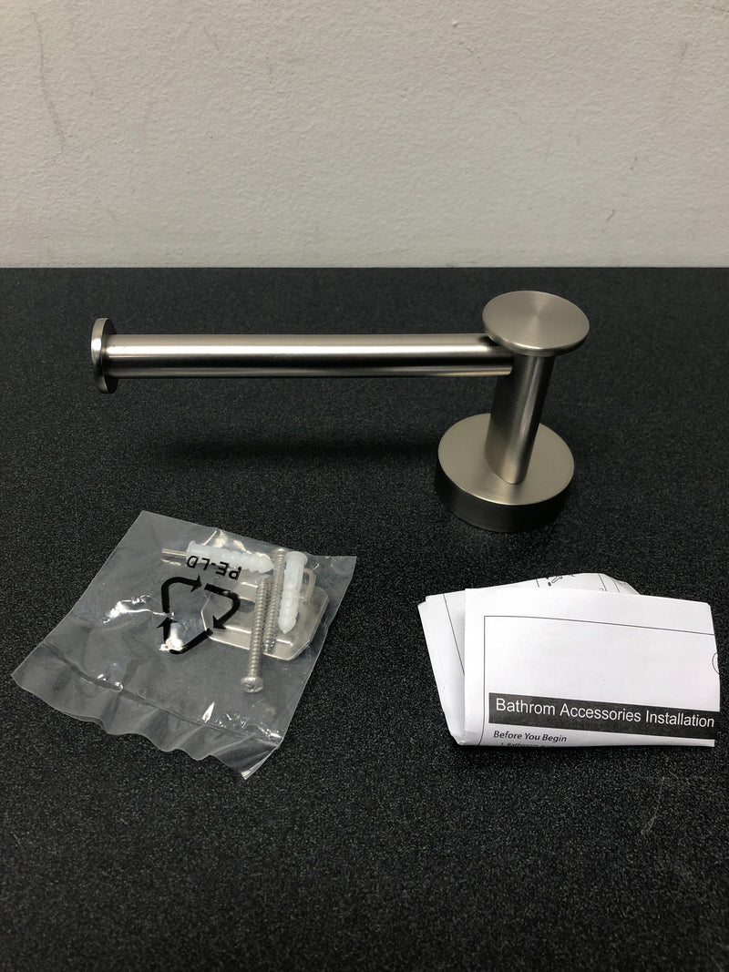 Signature Hardware 353661 Prague Single Post Tissue Holder - Brushed Nickel